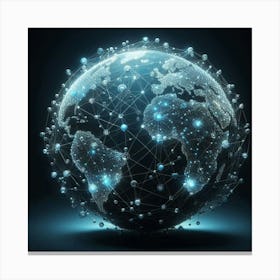 World Globe Canvas Print