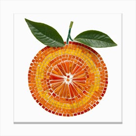 Orange Mosaic Canvas Print