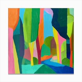 Abstract Park Collection Battersea Park London 1 Canvas Print