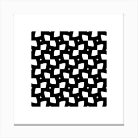 Abstract Black And White Pattern Canvas Print