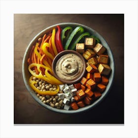 Bowl Of Vegetables 1 Canvas Print