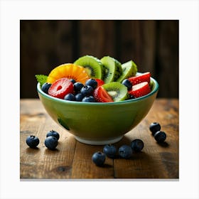 Fruit Salad In A Bowl Canvas Print