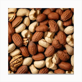 Nuts On The Table Canvas Print