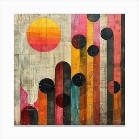 'Sunrise' - vector illustration, abstract art, abstract painting  city wall art, colorful wall art, home decor, minimal art, modern wall art, wall art, wall decoration, wall print colourful wall art, decor wall art, digital art, digital art download, interior wall art, downloadable art, eclectic wall, fantasy wall art, home decoration, home decor wall, printable art, printable wall art, wall art prints, artistic expression, contemporary, modern art print, Canvas Print