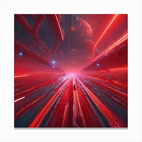 Space Tunnel Canvas Print