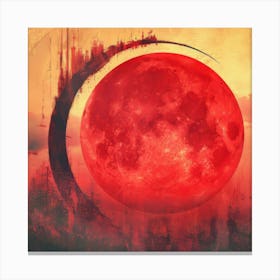 Red Moon 1 Canvas Print