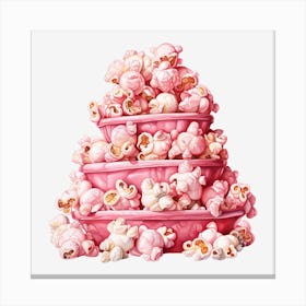 Pink Popcorn 18 Canvas Print