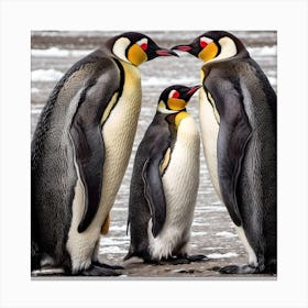 King Penguins Canvas Print