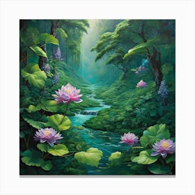 Lotus Lily Canvas Print