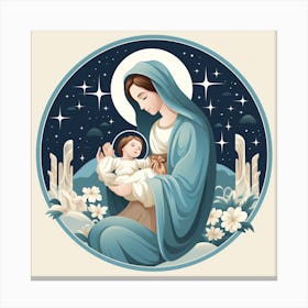 Jesus And Mary 10 Canvas Print