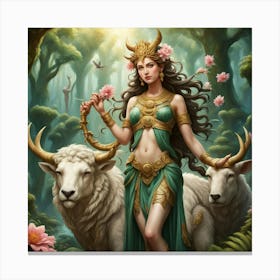 Goddess Of The Forest 3 Canvas Print