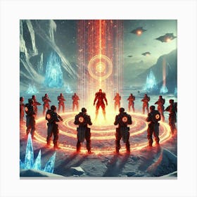 A Futuristic Sci Fi Scene Illustrating The Aura Of Canvas Print