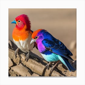 Colorful Birds Canvas Print