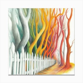 Colorful Trees 13 Canvas Print