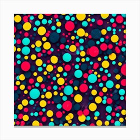 Abstract Polka Dots 1 Canvas Print