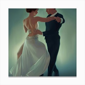 Tango Ballroom Dancers Canvas Print