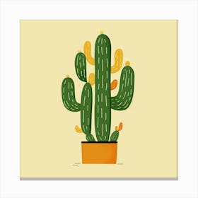 Cactus Illustration Art 11 Canvas Print