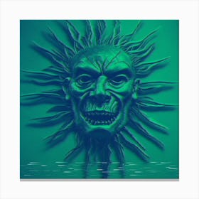 Sun God Metal Wall Art Uk Canvas Print