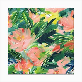 Peach Flowers Canvas Print