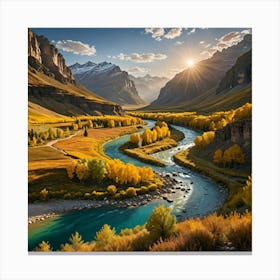 Tibetan Mountains Canvas Print