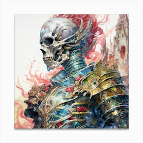 Skeleton In Armor 1 Canvas Print