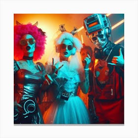 Halloween Costume Party Canvas Print