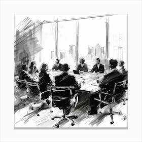 Business Meeting 13 Canvas Print