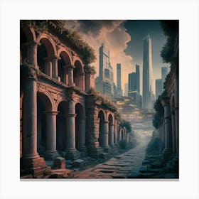 Ruins Of A City 13 Canvas Print