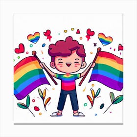 happy pride Canvas Print