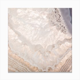 Lilac Geode Square Canvas Print