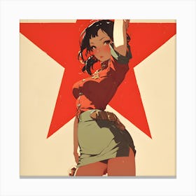Soviet Girl Canvas Print