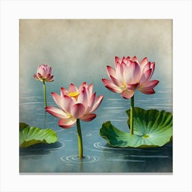 Lotus Flower 1 Canvas Print