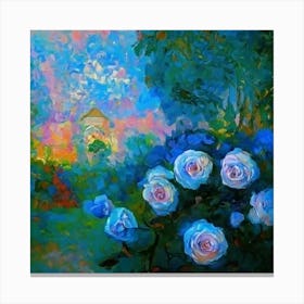 Blue Roses Canvas Print