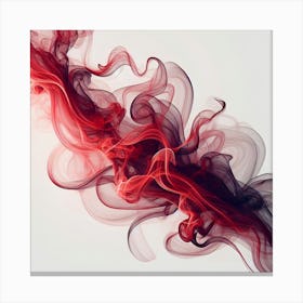 A Trail Of Red Smoke - 3d Effect Canvas Print