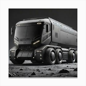 Mars Dominion Transit Rover Midnight Sand Canvas Print