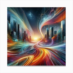 Futuristic City 5 Canvas Print