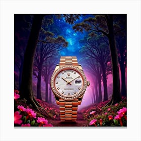 Night In The Forest Canvas Print