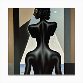 'The Back Of A Woman' Canvas Print
