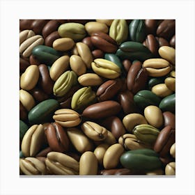 Close Up Of Coffee Beans 8 Canvas Print