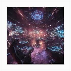 Space City Canvas Print