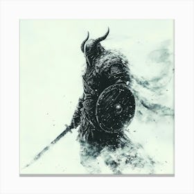 Wraith Of The Frozen Fjords Canvas Print