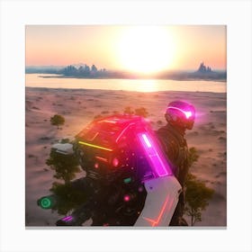 Futuristic Landscape Canvas Print