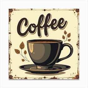 Coffee Sign Canvas Print