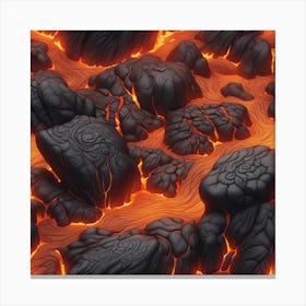 Lava texture 24 Canvas Print