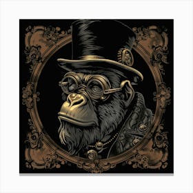 Steampunk Monkey 59 Canvas Print
