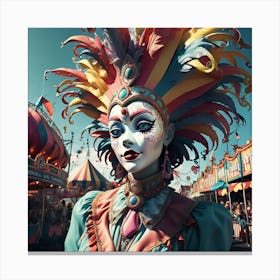 Carnival Worker Canvas Print