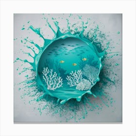 Underwater Scene Canvas Print