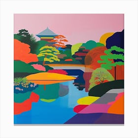 Colourful Gardens Hamarikyu Gardens Japan 4 Canvas Print