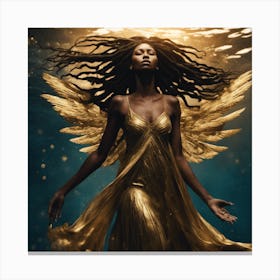 Golden Angel Canvas Print