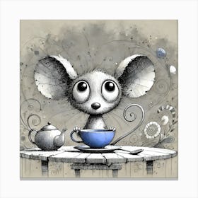 Mouse's Teatime Canvas Print